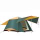 SSWERWEQ Family tent Upgrade Build 2doors 3-4persons Fully-automatic Tent Automatic Camping Family Tent In Family Travel Tent (Color : GREEN)