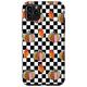 Hülle für iPhone 11 Pro Max Retro Groovy Checkerboard Kürbis Thanksgiving