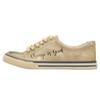 Sneaker DOGO "Classic Schnürsneaker A Pair Of Doves Damen Sneaker", Damen, Gr. 37, Normalschaft, beige (natur, schwarz), Lederimitat, Schuhe, Handgefertigt