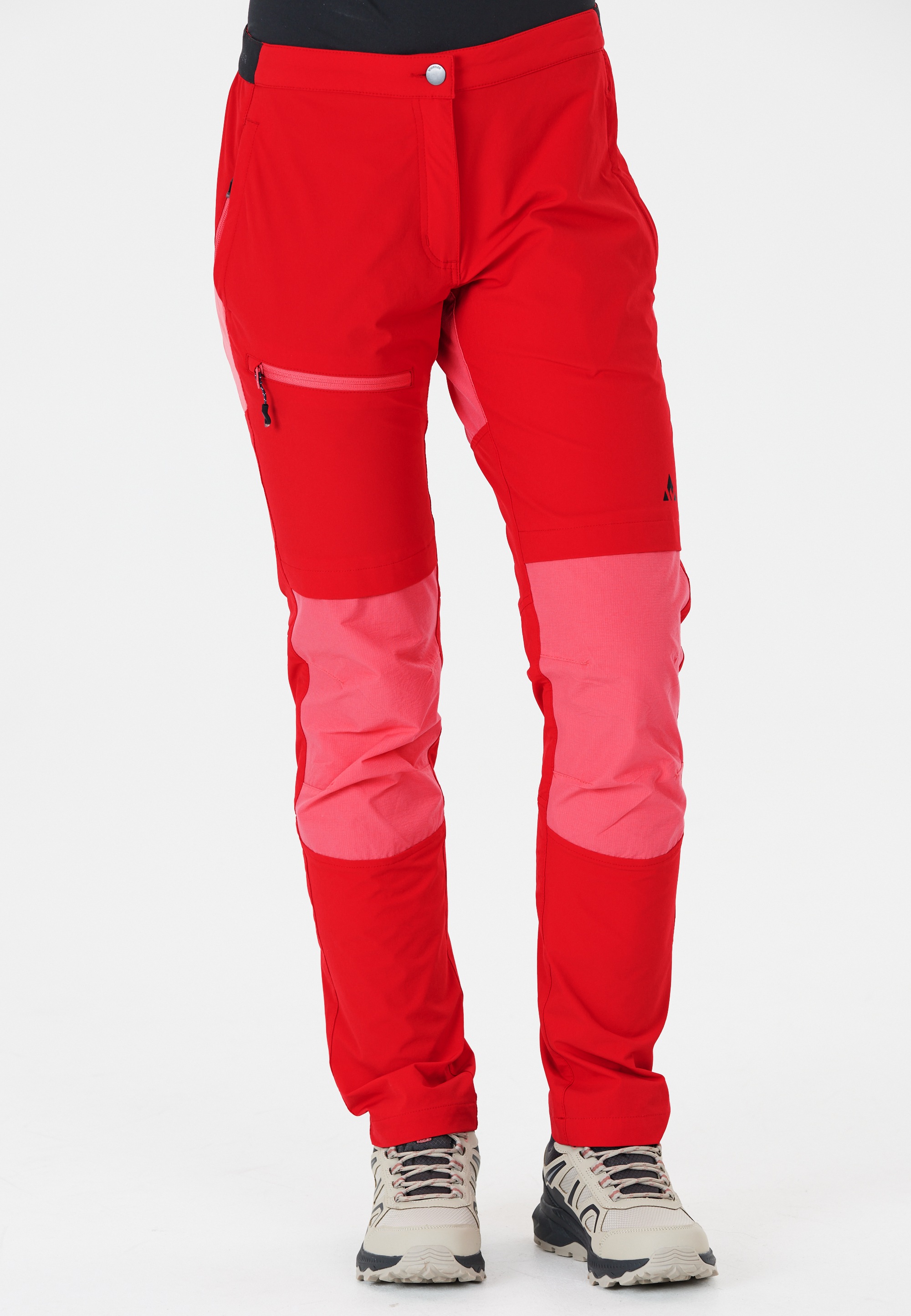 Softshellhose WHISTLER "Salton", Damen, Gr. 46, EURO-Größen, rot, 92% Polyamid, 8% Elasthan, mehrfarbig, lang, Hosen, mit Stretchfunktion und wasserabweisender Qualität