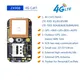 Zx908 mini 4g gps tracker cat1 pcba chip board für fahrzeug auto person tracking system drahtloses