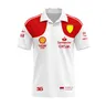 2024 New Red Team t-shirt estiva da uomo Charles Leclerc 16 Charles Sainz 55 Driver manica corta da