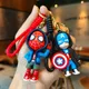 Neue kreative Rächer Spider Man Iron Man Schlüssel bund Cartoon Tasche hängen Dekoration Kinder