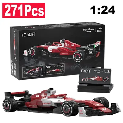 1:24 Alfa Romeo Formel-1 Rennwagen F1 Rennwagen C42 Sportwagen Modell Bausteine Stadt Rennwagen Ziegel Spielzeug Kind Geschenk Image