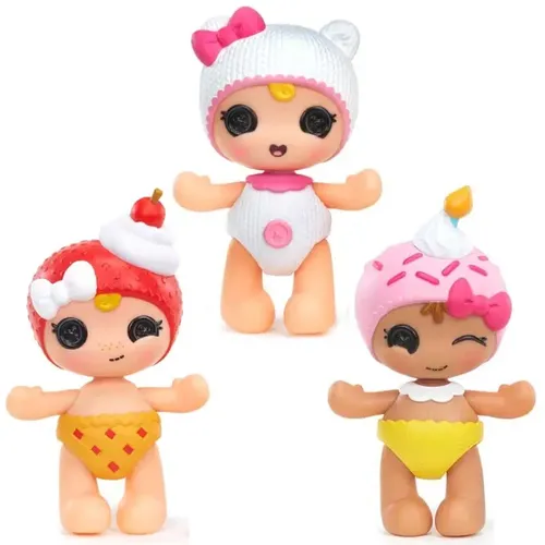 Neue süße Mini Lalaloopsie Babys Baby Neugeborene Puppe Set von 3 Figuren Puppen Kinderspiel zeug