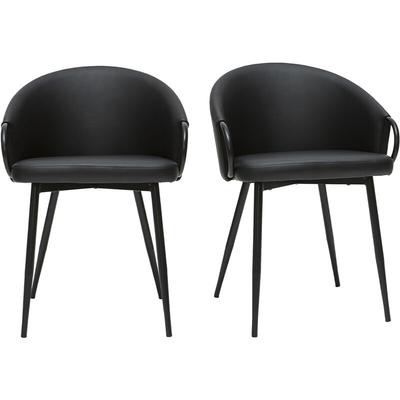 Schwarze Design-Stühle (2er-Set) precio Image