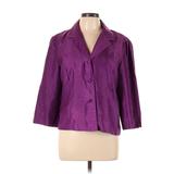 Sag Harbor Blazer Jacket: Purple Damask Jackets & Outerwear - Women's Size 12
