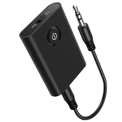 2 in 1 Wireless Bluetooth-compatible 5.0 Transmitter Receiver Chargable for TV PC Car Speaker 3.5mm