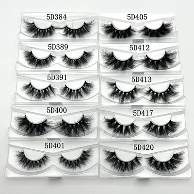 Wholesale 30 pairs Fluffy Eyelashes 5D Mink Lashes wholesale bulk Dramatic Lashes 50 styles cruelty