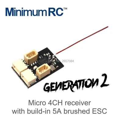 Second generation!Miniature receiver Dsm2 Flysky Frsky s-fhss receptionIntegrated with brushed ESC