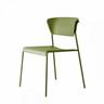 Set 2 sedie lisa go green 4 gambe - scab Colore: Verde oliva - Verde oliva