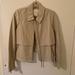 Anthropologie Jackets & Coats | Faux Leather Anthropologie Jacket Never Worn | Color: Cream | Size: M