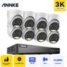 Annke - 8MP 8CH Security dvr Recorder Set 3K hd Security Camera System Kit Night Vision Built-in