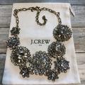 J. Crew Jewelry | J.Crew Jcrew Crystal Garden Necklace Gold Tone 18" Floral Clear Nwt Gift Bag | Color: Gold | Size: Os