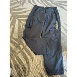 Adidas Pants & Jumpsuits | Adidas Vintage Men's Nylon Xl Trackpants Overprinted Retro Rare Spellout Y2k | Color: Black | Size: Xl