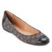 Coach Shoes | Coach Chelsea Canvas/Leather Ballet Flats Size 7.5b | Color: Black | Size: 7.5b