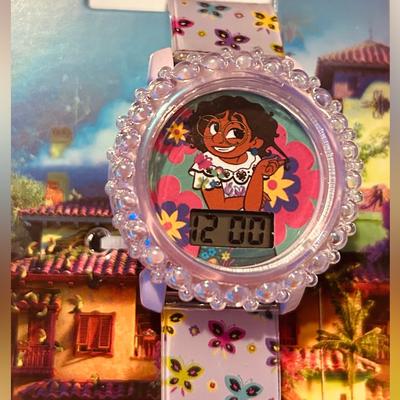 Disney Other | Girls, Disney Encanto Lcd Wrist Watch | Color: Pink/Purple | Size: For Ages 6 And Up