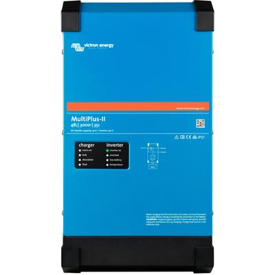 Wechselrichter VICTRON ENERGY "»Inverter / Charger Victron MultiPlus-II 48/3000/35-32«", blau, B:26,8cm H:14,1cm L:49,9cm, Aluminium, Wandler, 230VAC/50Hz