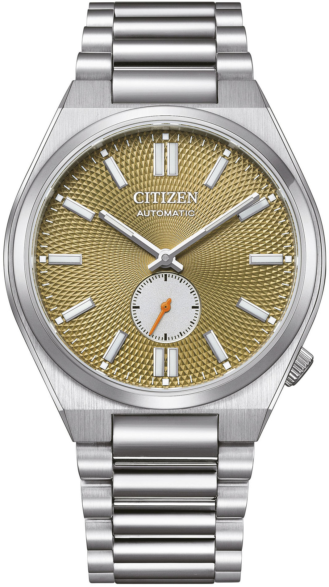 Automatikuhr CITIZEN "Tsuyosa", silber (silberfarben, grün), Armbanduhren, Damen, Armbanduhr, Mechanische Uhr, Herrenuhr, Damenuhr, Edelstahlarmband