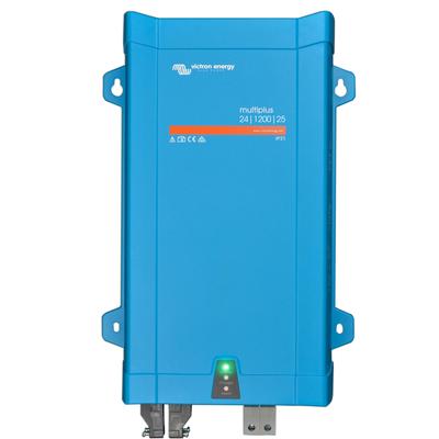 Wechselrichter VICTRON ENERGY "»Inverter / Charger Victron MultiPlus 24/1200/25-16 230V«", blau, B:25cm H:10cm L:40,6cm, Aluminium, Wandler, 1200 W, 24 VDC