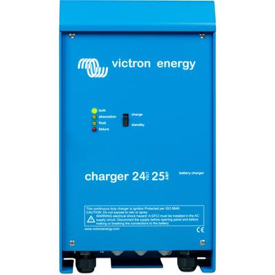 Batterie-Ladegerät VICTRON ENERGY "Battery Charger Victron Phoenix 24/25 (2+1)", blau (baumarkt), B:10,8cm H:20cm T:35cm, Aluminium, Ladegeräte, »Battery Charger Victron Phoenix 24/25 (2+1)