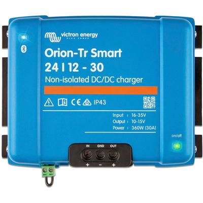 Wandler VICTRON ENERGY "»DC/DC Charger Victron Orion-Tr Smart 24/12-30 non-iso«", blau, B:18,6cm H:7cm L:13cm, Aluminium, Wandler