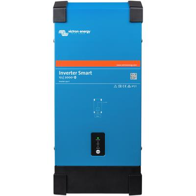Wechselrichter VICTRON ENERGY "»Inverter Victron Phoenix 12/2000 Smart«", blau, B:21,9cm H:12,5cm L:48,5cm, Aluminium, Wandler, 2000 W, 12 VDC