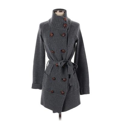 Banana Republic Heritage Collection Wool Coat: Gray Jackets & Outerwear - Women's Size Small