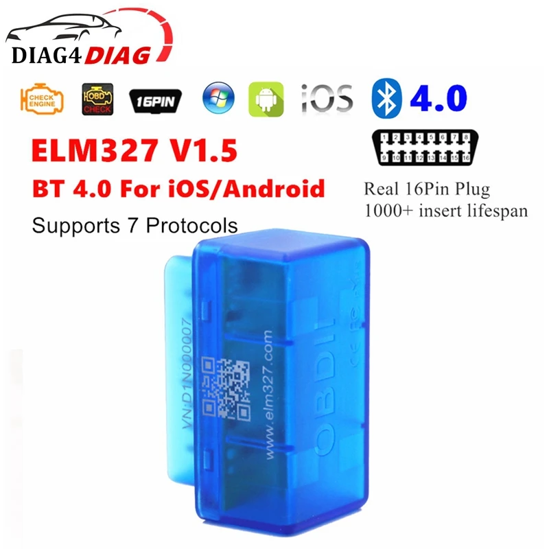 Neueste elm327 b02l4/v01l4 obd2 scanner bluetooth v5.0 obd2 auto diagnose schnitts telle elm 2,1 bluetooth auto obd2 code scanner Image