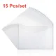 Porte-documents en plastique transparent sac enveloppe portefeuille sacs de rangement pour papier