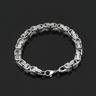 1pc Men's Stainless Steel King Chain Bracelet, Men's And Women's Stainless Steel Bracelet