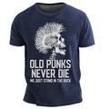 Homme Graphique T-shirt Manche Courte T-shirt Impression 3D Col ras du cou Chemise Rétro Vintage street style Sport en Plein Air Fête Sortir Noir Bleu Violet Printemps Été Vêtement Tenue S M L XL