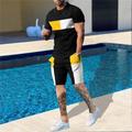 Tuta da uomo Nuova maglietta stampata 3D Pantaloncini Abbigliamento sportivo Abbigliamento da uomo Completo da uomo Jogger oversize Set casual Completo da streetwear estivo