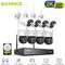 3MP Kit Videosorveglianza Wireless Sistema Telecamera ir Visione Notturna Remote Monitor Sicurezza