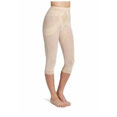 Plus Size Women's Shapette Capri Pant Liner w/ Contour Bands by Rago in Beige (Size 7X)