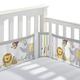 BreathableBaby Breathable Mesh Liner for Full-Size Cribs, Classic 3mm Mesh, Safari Fun Too (Size 4FS Covers 3 or 4 Sides)