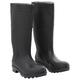 vidaXL Wellington Boots, Rain Boots, Non-Slip, Fishing Boots, Waterproof, Work Boots, Garden Boots, Half Shaft Boots, Black, Size 40 PVC, black, 8 UK