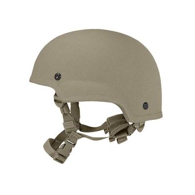 United Shield ACH Ballistic Helmet Level IIIA Military Style Mid Cut w/ 4pt Harness System Tan Medium ACH-MICH MIL- MID CUT-TN-MD