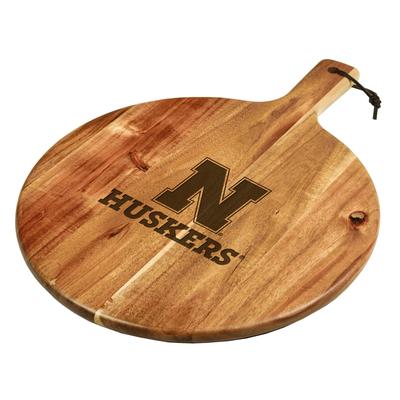NCAA Nebraska University Cornhuskers Bamboo Cheese & Charcuterie Board