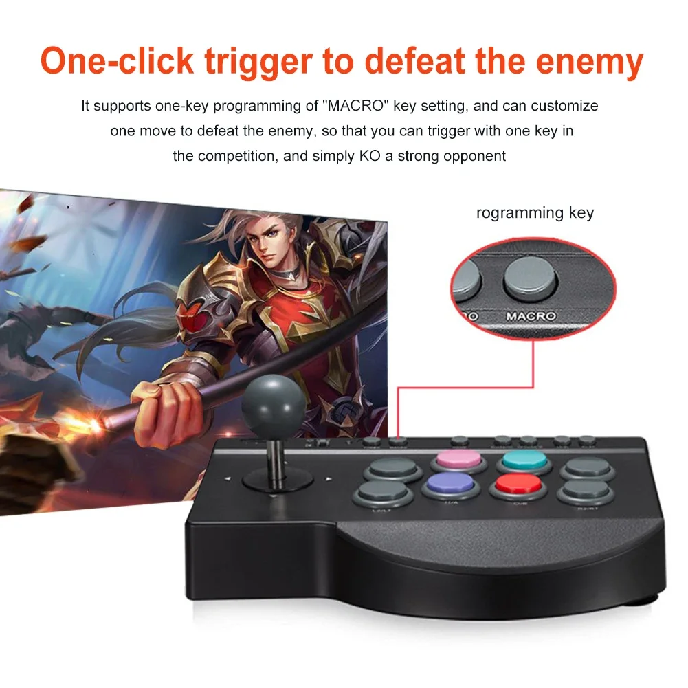 PXN-0082 Spiel Joystick für Nintendo Switch/PS4/PS3/Android/PC Retro Arcade Konsole Rocker Gaming Kampf Joysticks Controller