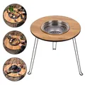 Klappbarer Camping-Tisch Runder Grill im Freien Tragbarer leichter Camping-Tisch Multifunktion aler