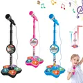 Musikalischer Mikrofon lautsprecher mit populärem Lied Musik instrument Spielzeug Gehirn training