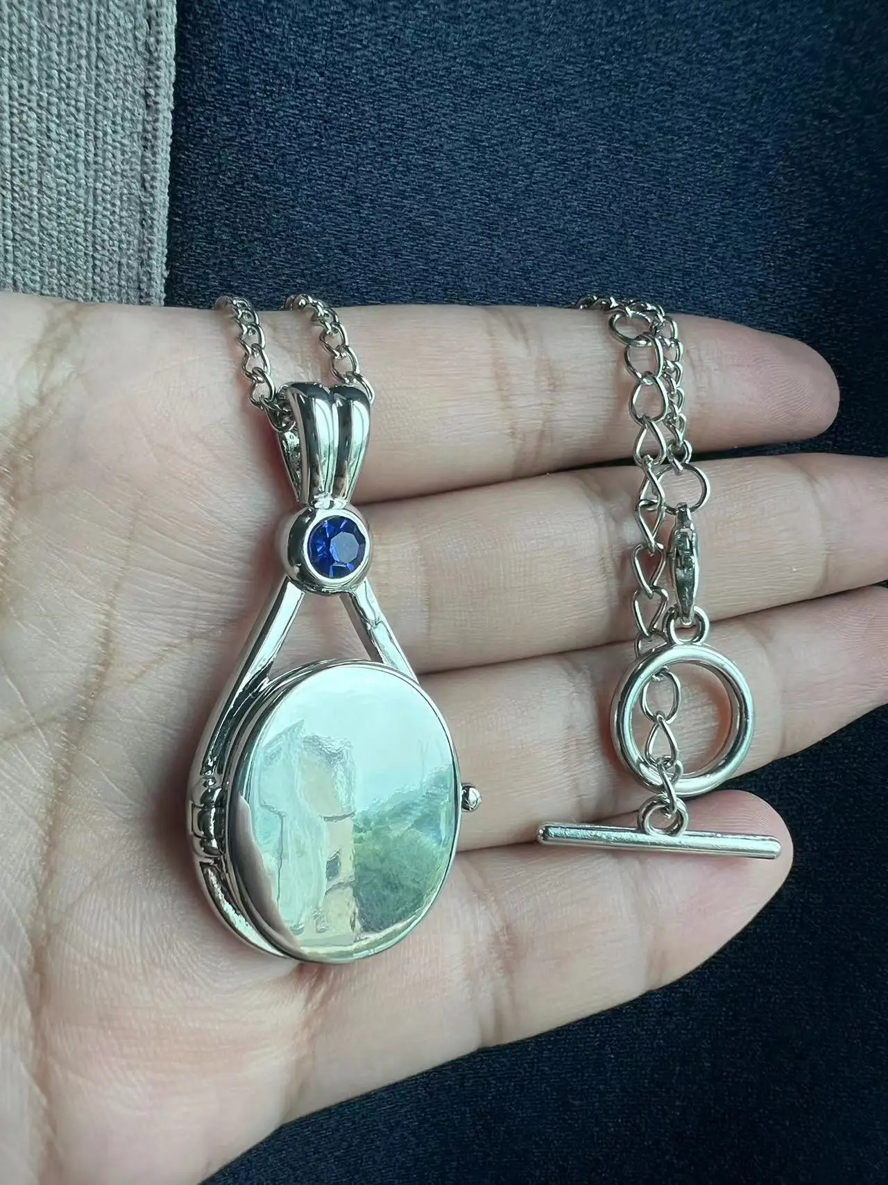 Neue H2o Magnetische Medaillon Halskette vogue Natürliche Zirkon Silber Überzogene Kupfer Anhänger H2o Meerjungfrau Sea Shell cosplay Schmuck Image