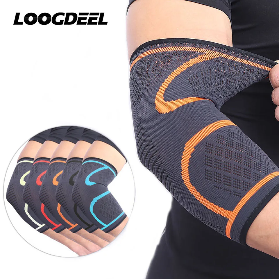 AOLIKES 1 pièces coudière élastique gymnastique Sport coudière coussin de protection absorber la sueur Sport basket-ball bras manchon coudière attelle