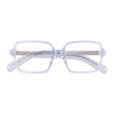 Unisex s square Clear Acetate Prescription eyeglasses - Eyebuydirect s Marie