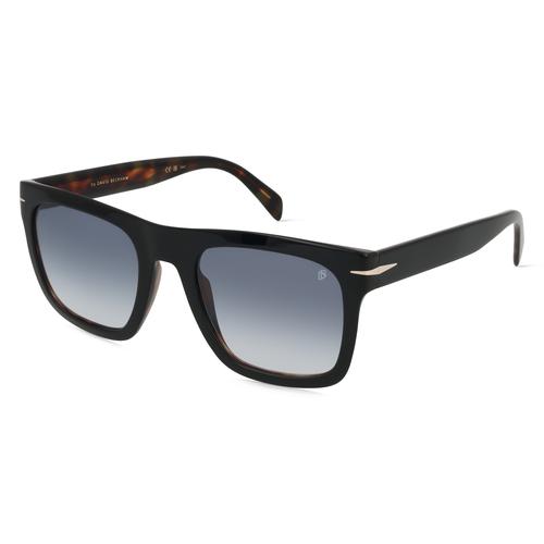 David Beckham DB 7000/S FLAT Herren-Sonnenbrille Vollrand Eckig Acetat-Gestell, schwarz