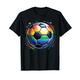 Fußball Rainbow Ball Farbe LGBTQ Gay Pride Month Player T-Shirt