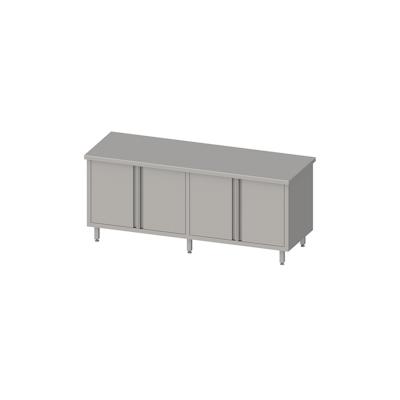 Stalgast Arbeitsschrank mit Flügeltüren 2000x600x850 mm, ohne Aufkantung, verschweißt Image