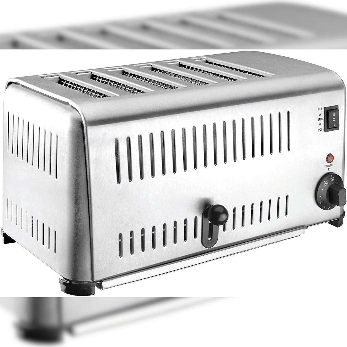 LACOR 69296 – Edelstahl-Buffet-Toaster mit 6 Schlitzen, 3240 W, Grau Image