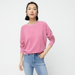 J. Crew Tops | J Crew Women's L Vintage Fleece Crewneck Sweatshirt Bubblegum Pink 100% Cotton | Color: Pink | Size: L